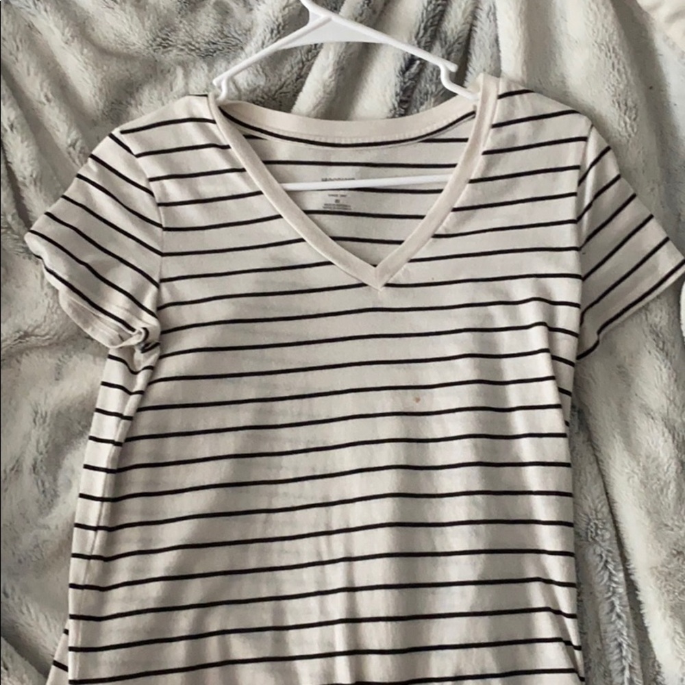 White and Black striped shirts